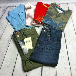 6 pc Lucky Brand Boys Lot Shirts Pants